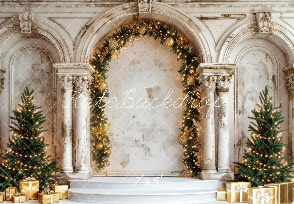 Kate Elegant Christmas Palace Backdrop Designed by Patty Robert - Kate Backdrop AU