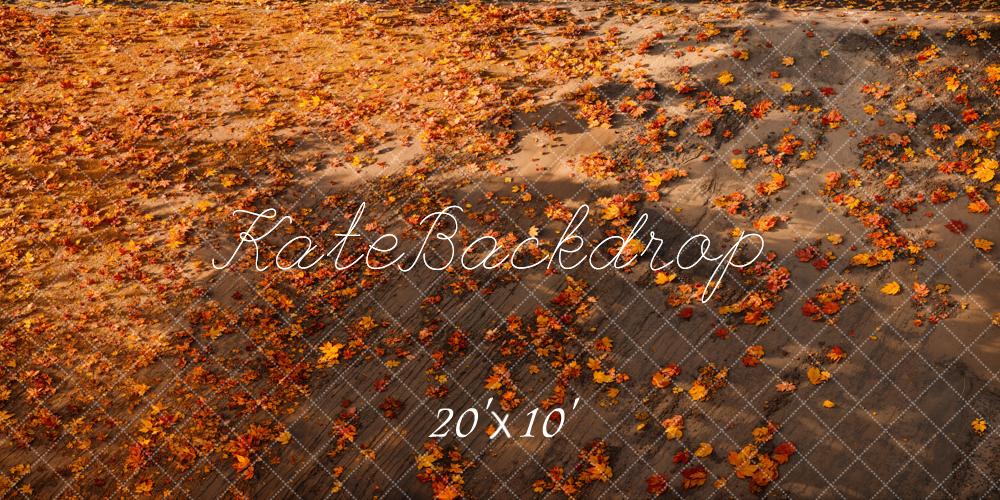 Kate Fall Leaves Ground Floor Backdrop Designed by Emetselch - Kate Backdrop AU