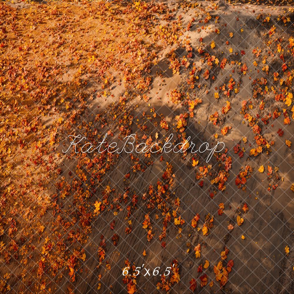 Kate Fall Leaves Ground Floor Backdrop Designed by Emetselch - Kate Backdrop AU