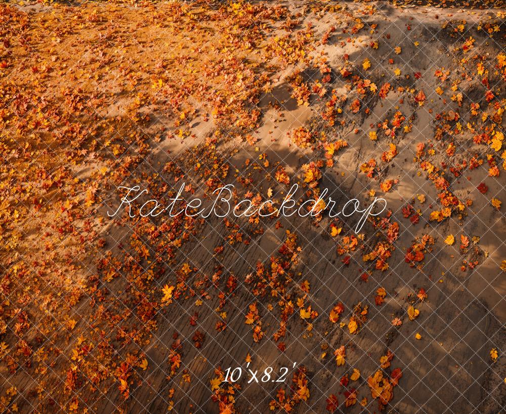 Kate Fall Leaves Ground Floor Backdrop Designed by Emetselch - Kate Backdrop AU