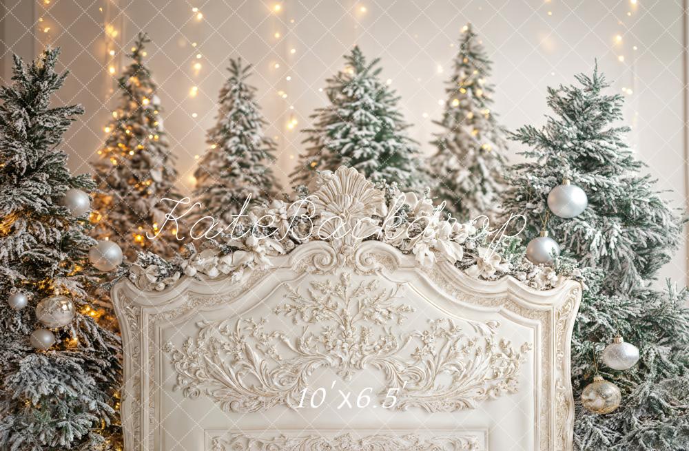 Kate Christmas Trees Headboard Backdrop Designed by Emetselch - Kate Backdrop AU