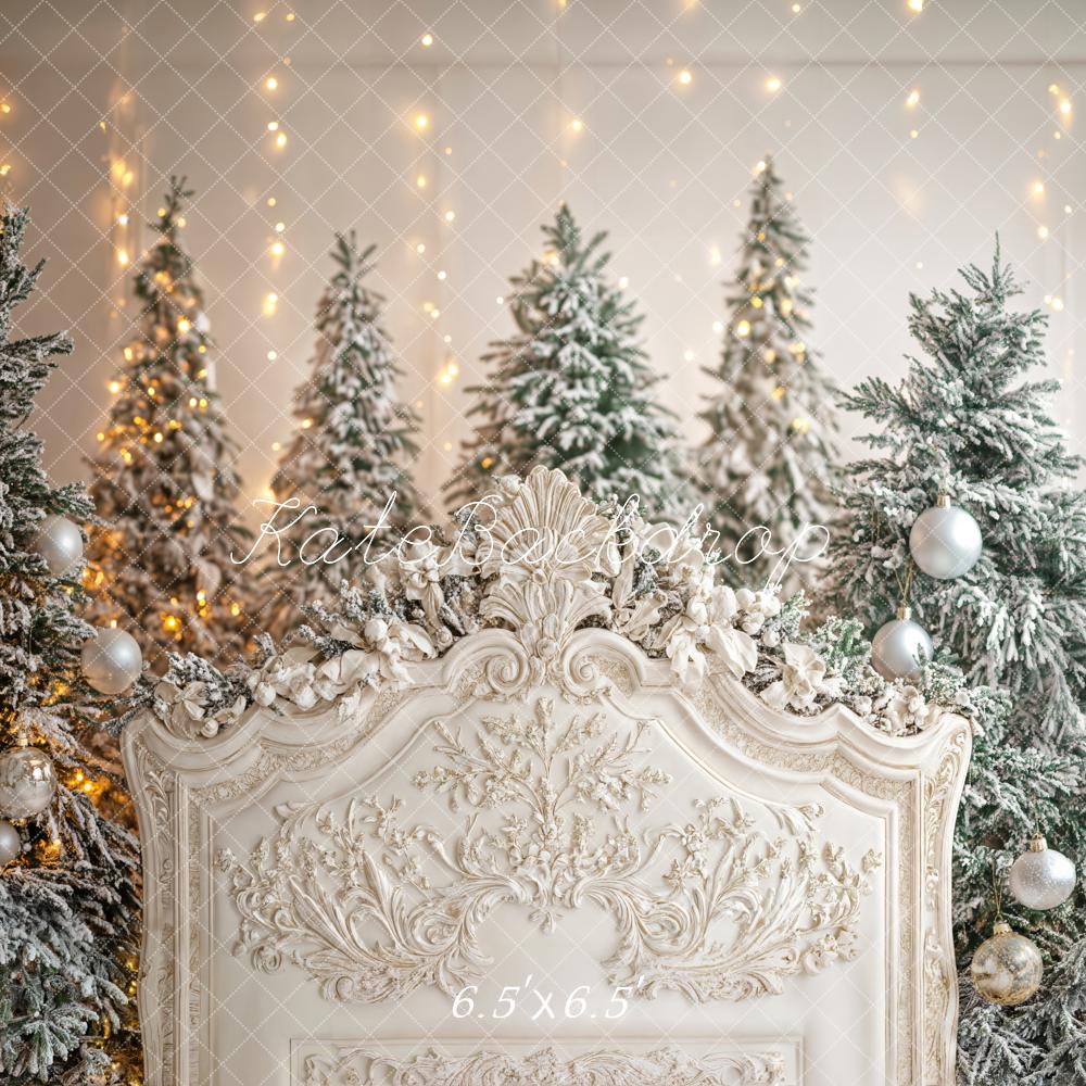 Kate Christmas Trees Headboard Backdrop Designed by Emetselch - Kate Backdrop AU