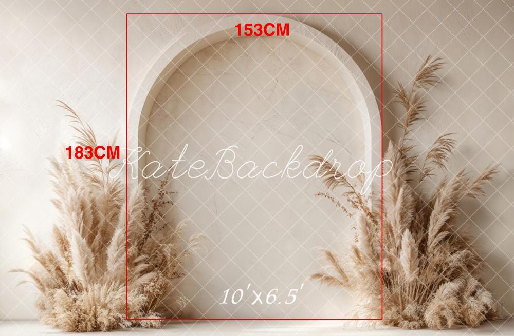 Kate Boho Arch Pampas Grass Backdrop Designed by Emetselch - Kate Backdrop AU