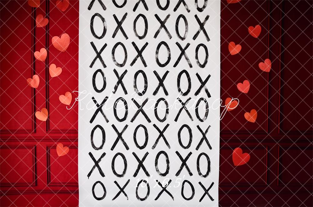 Kate Valentines Xoxo Scroll Backdrop Designed by Mandy Ringe Photography - Kate Backdrop AU