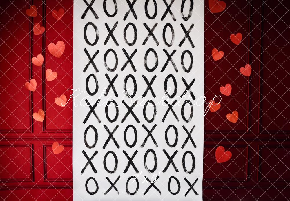 Kate Valentines Xoxo Scroll Backdrop Designed by Mandy Ringe Photography - Kate Backdrop AU