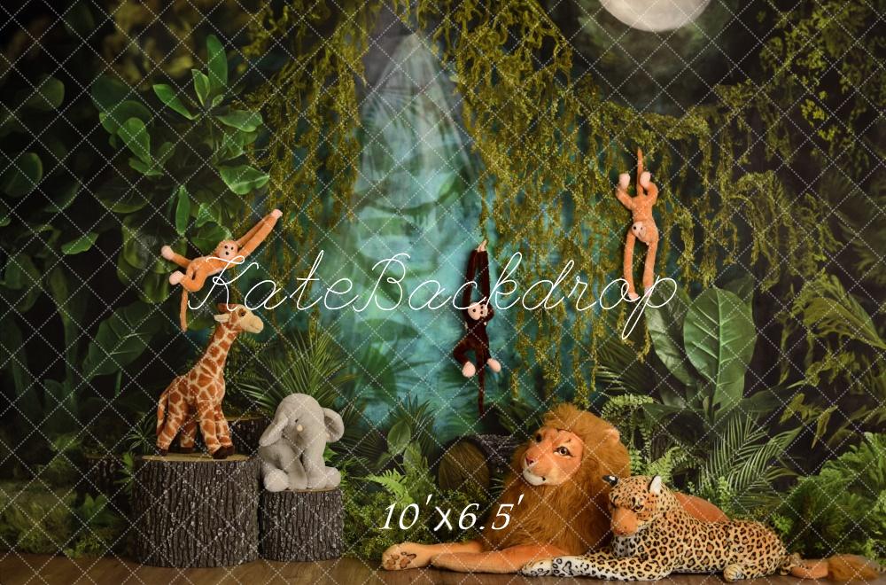 Kate Wild One Jungle Animals Backdrop Designed by Mandy Ringe Photography - Kate Backdrop AU