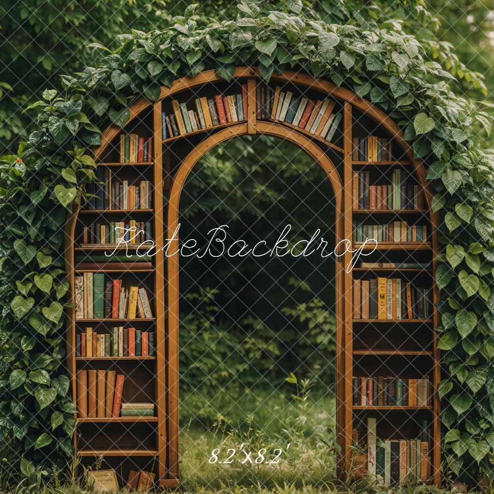 Kate Spring Garden Library Arch Backdrop Designed by Emetselch - Kate Backdrop AU