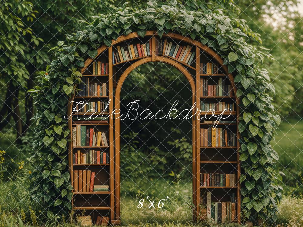 Kate Spring Garden Library Arch Backdrop Designed by Emetselch - Kate Backdrop AU