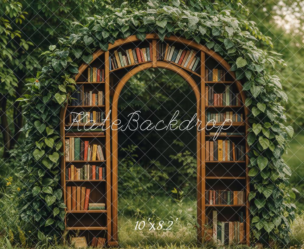 Kate Spring Garden Library Arch Backdrop Designed by Emetselch - Kate Backdrop AU