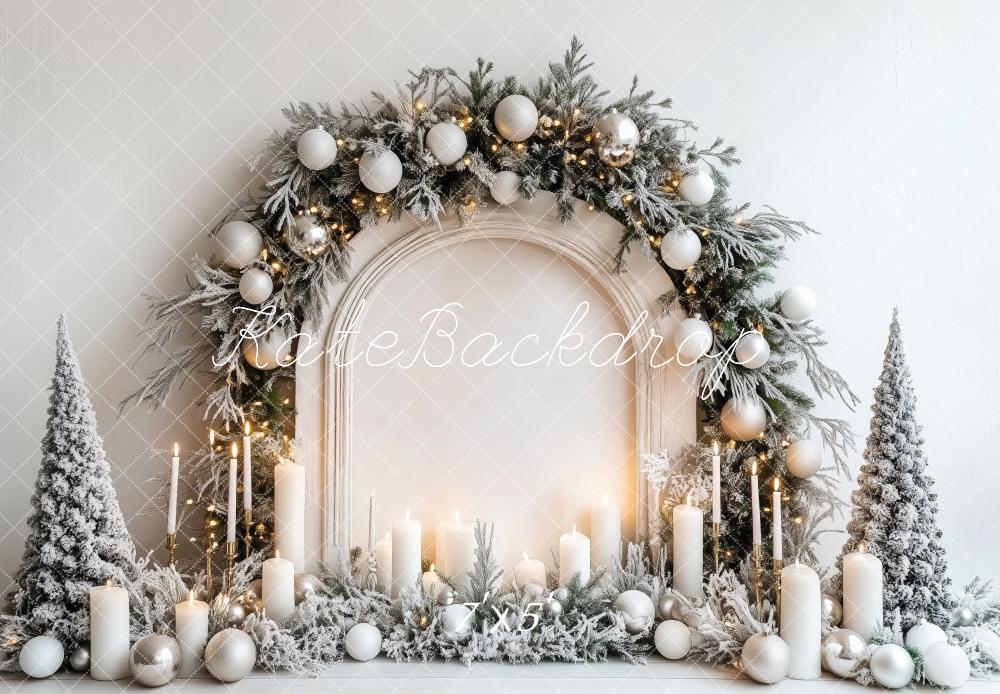 Kate Christmas Wonderland Candlelight Arch Backdrop Designed by Patty Robert - Kate Backdrop AU