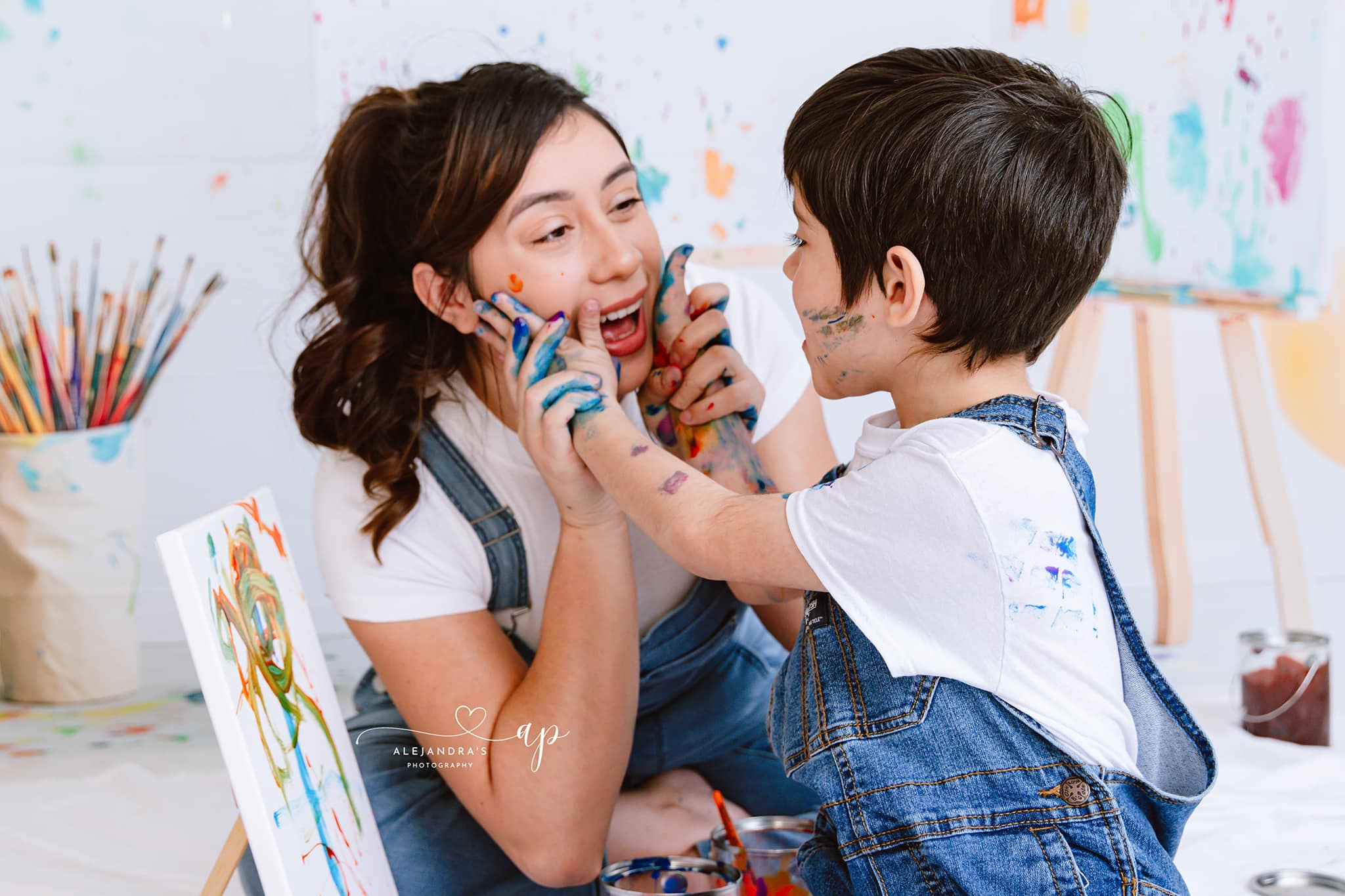Kate Back to School Backdrop Creative Art Artboard Painting Designed by Patty Roberts - Kate Backdrop AU