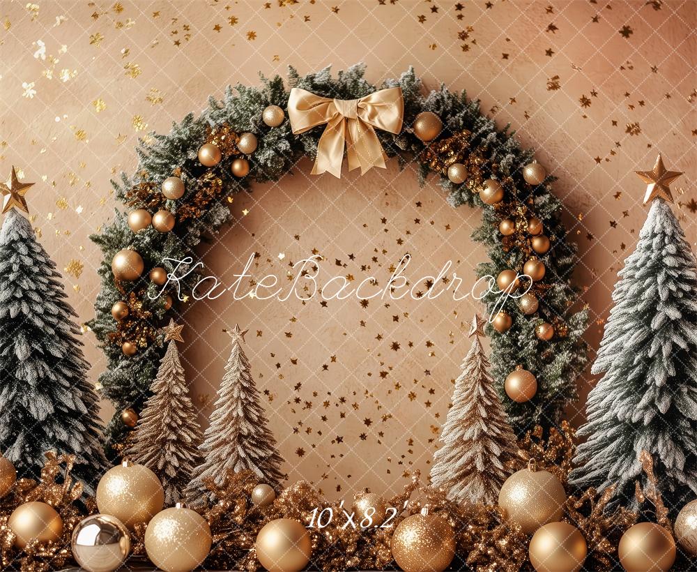 Kate Golden Christmas Arch Baubles Backdrop Designed by Patty Robert - Kate Backdrop AU