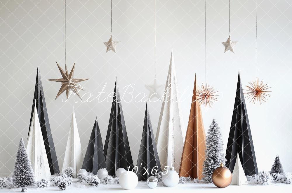 Kate Minimalist Modern Christmas Trees Backdrop Designed by Patty Robert - Kate Backdrop AU