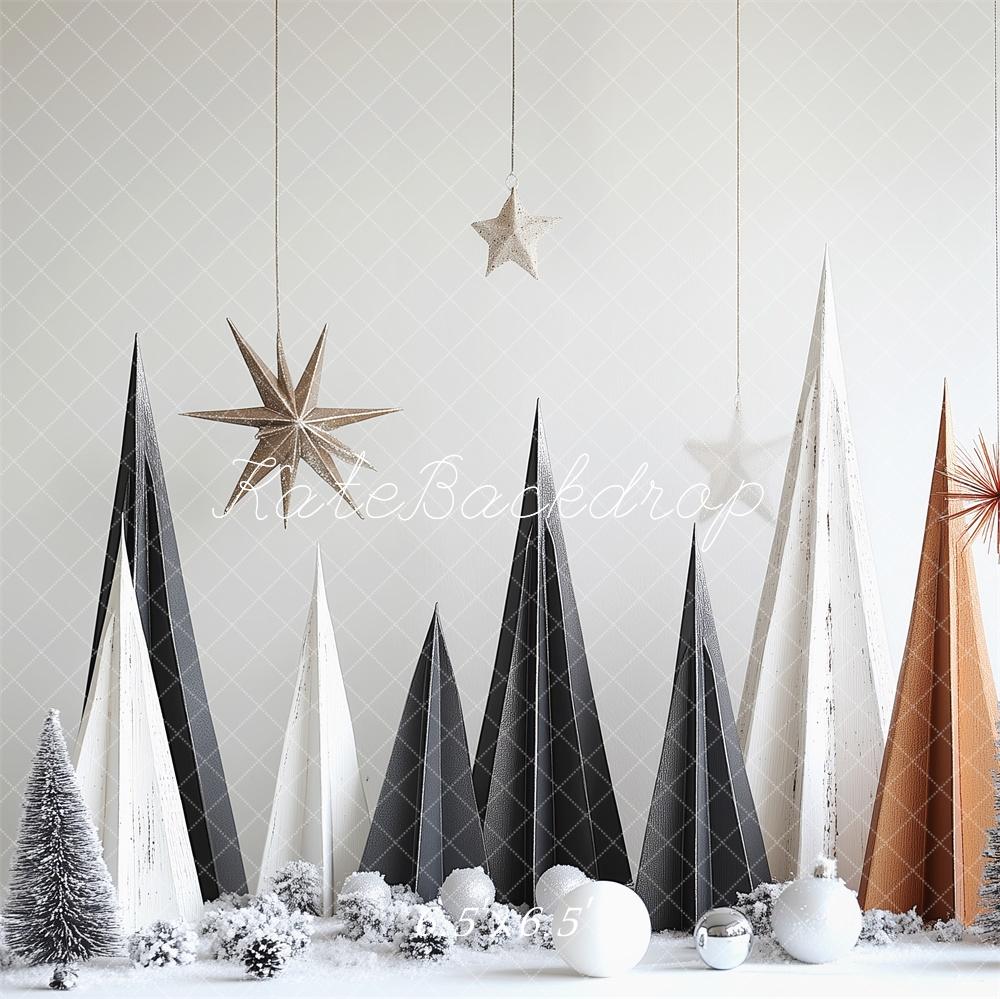 Kate Minimalist Modern Christmas Trees Backdrop Designed by Patty Robert - Kate Backdrop AU