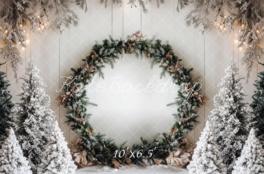 Kate Simple Christmas Wreath Backdrop Designed by Patty Roberts - Kate Backdrop AU