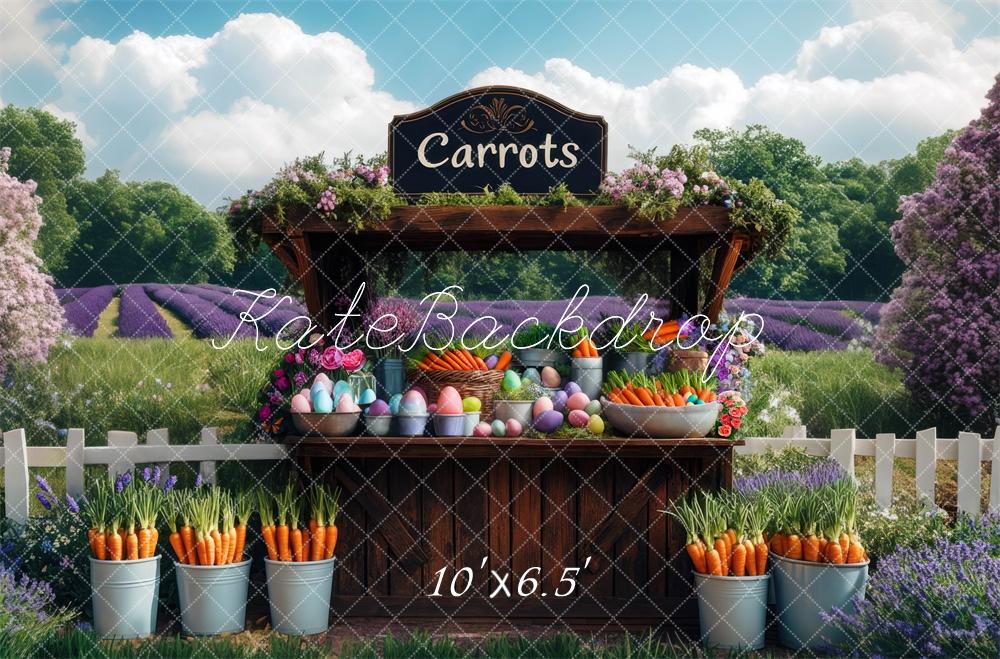 Kate Easter Carrot Stand Backdrop Designed by Mini MakeBelieve - Kate Backdrop AU
