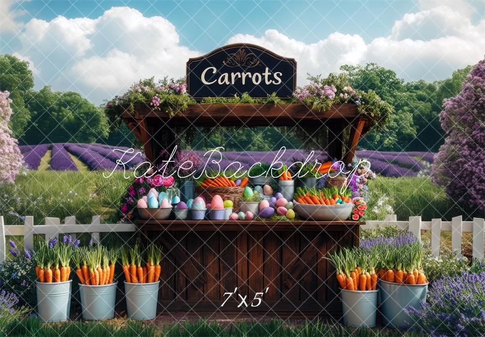 Kate Easter Carrot Stand Backdrop Designed by Mini MakeBelieve - Kate Backdrop AU