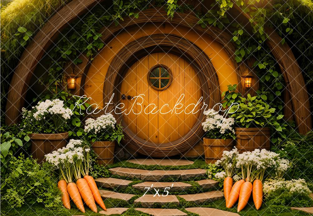 Kate Easter Hobbit House Forest Backdrop Designed by Emetselch - Kate Backdrop AU