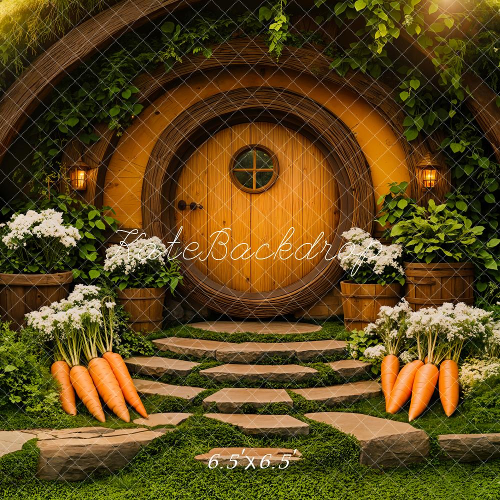Kate Easter Hobbit House Forest Backdrop Designed by Emetselch - Kate Backdrop AU