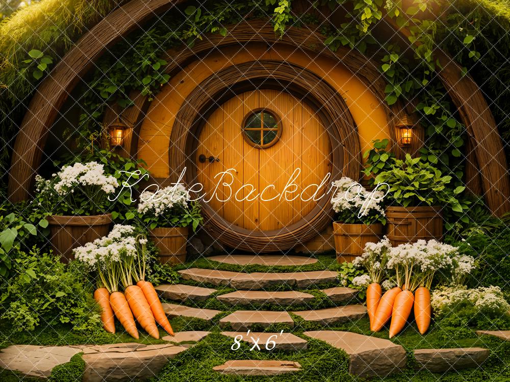 Kate Easter Hobbit House Forest Backdrop Designed by Emetselch - Kate Backdrop AU