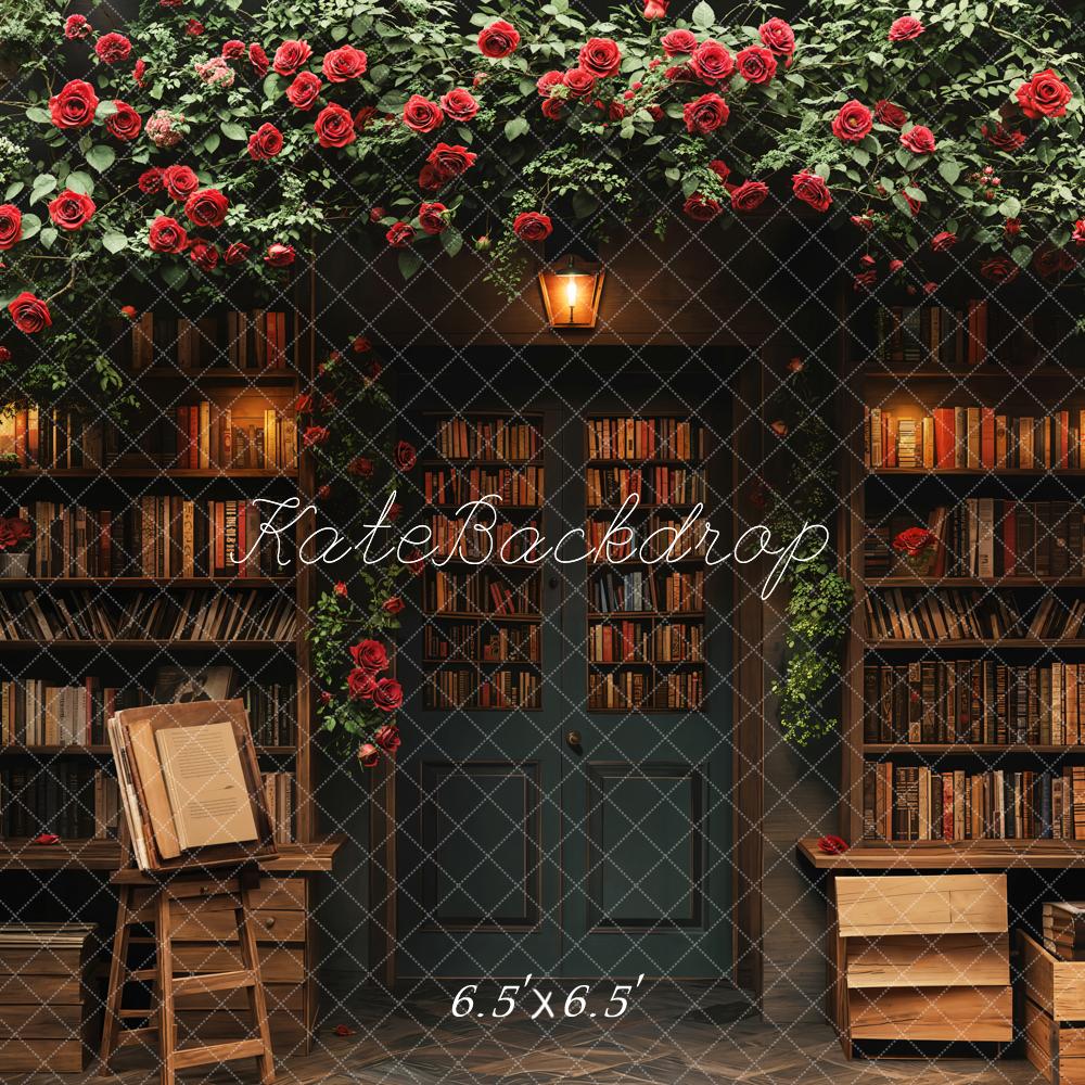 Kate Spring Rose Bookstore Backdrop Designed by Emetselch - Kate Backdrop AU