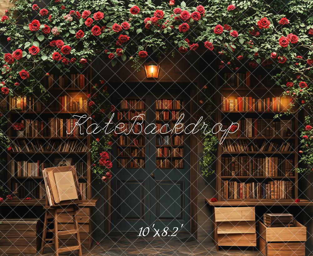 Kate Spring Rose Bookstore Backdrop Designed by Emetselch - Kate Backdrop AU