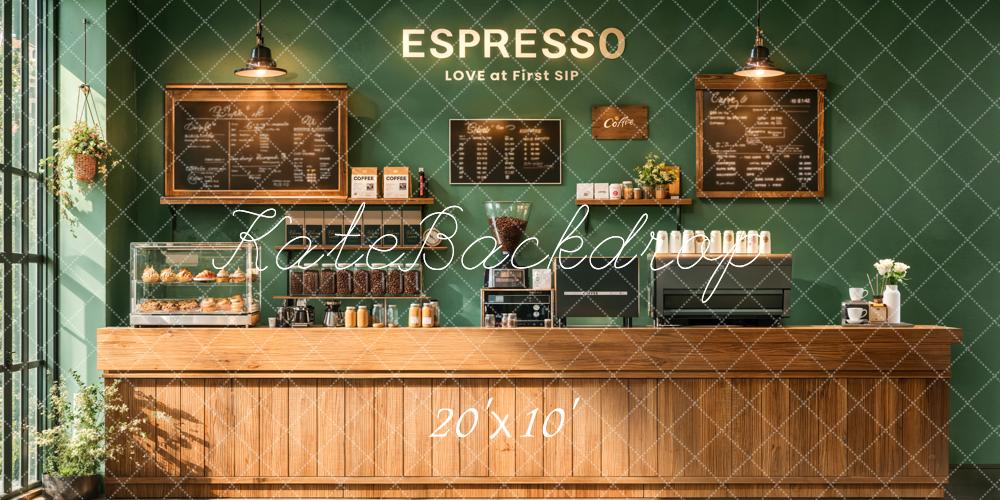 Kate Coffee Shop Espresso Backdrop Designed by Emetselch - Kate Backdrop AU