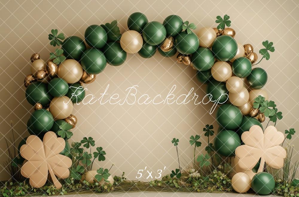 Kate Green St. Patricks Day Balloons Arch Backdrop Designed by Patty Roberts - Kate Backdrop AU