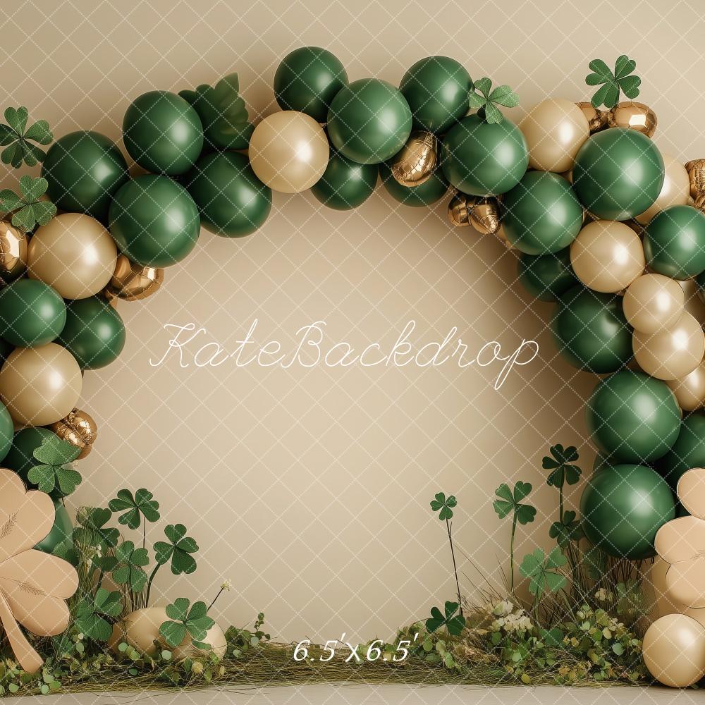 Kate Green St. Patricks Day Balloons Arch Backdrop Designed by Patty Roberts - Kate Backdrop AU