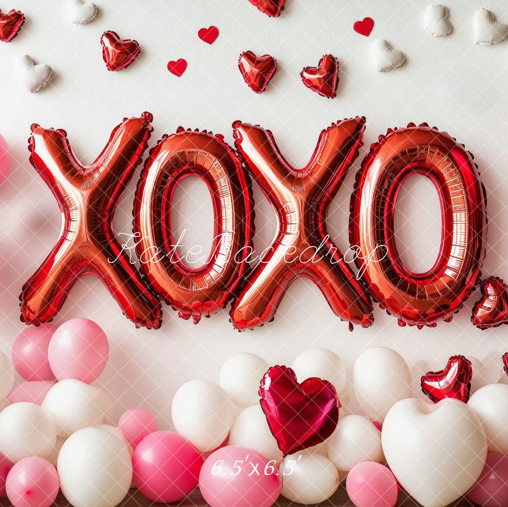 Kate XOXO Valentine’s Day Balloons Backdrop Designed by Patty Roberts - Kate Backdrop AU