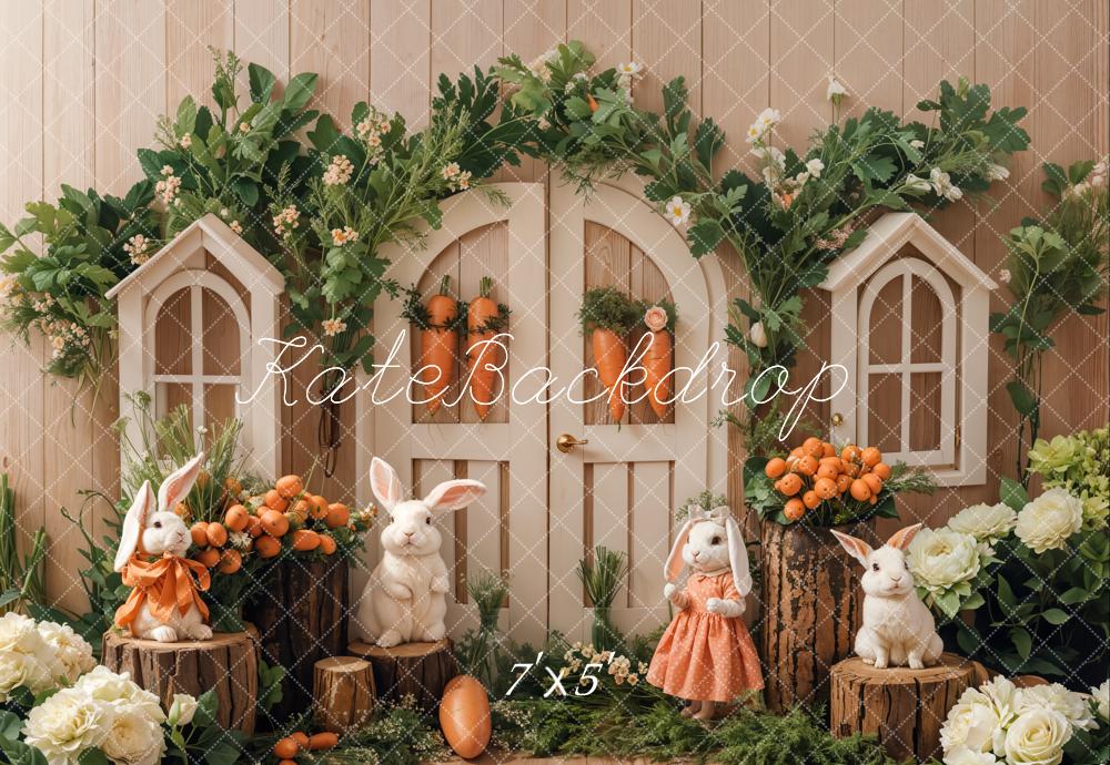 Kate Easter Bunny Garden Backdrop Designed by Emetselch - Kate Backdrop AU