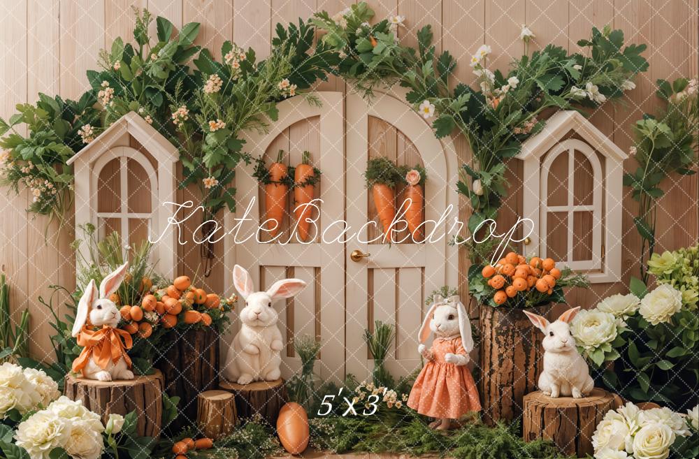 Kate Easter Bunny Garden Backdrop Designed by Emetselch - Kate Backdrop AU