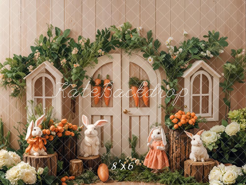 Kate Easter Bunny Garden Backdrop Designed by Emetselch - Kate Backdrop AU