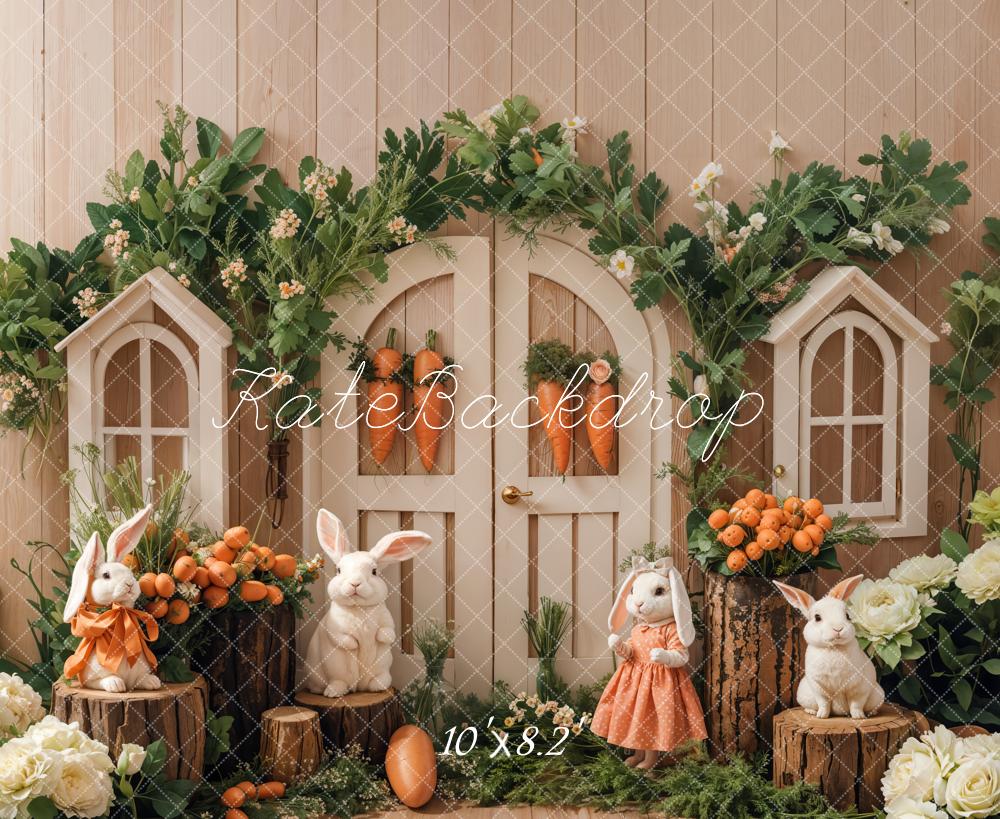 Kate Easter Bunny Garden Backdrop Designed by Emetselch - Kate Backdrop AU