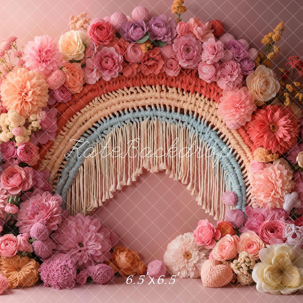 Kate Colorful Spring Boho Flower Backdrop Designed by Emetselch - Kate Backdrop AU