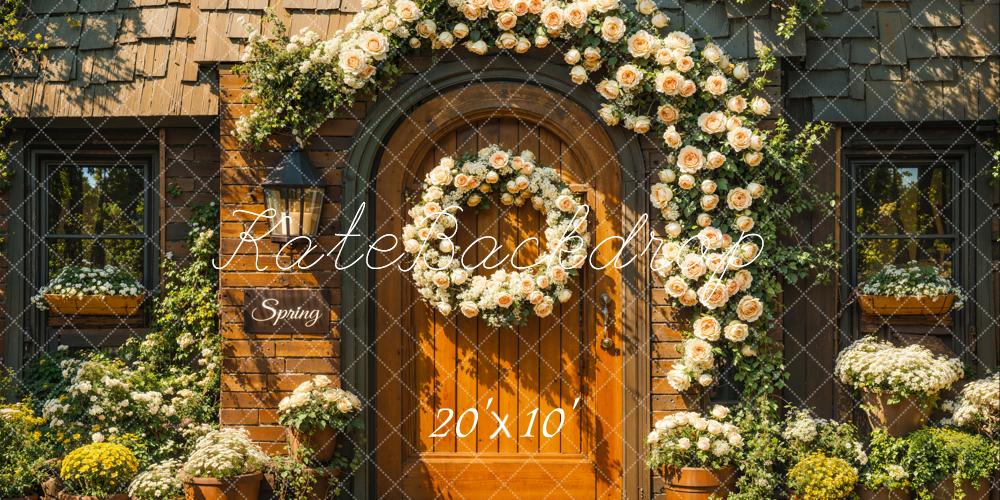 Kate Spring Flowers Cabin Backdrop Designed by Chain Photography - Kate Backdrop AU