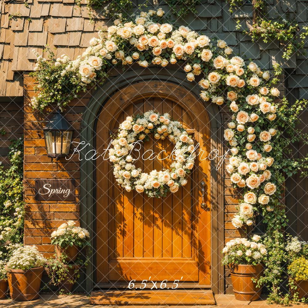 Kate Spring Flowers Cabin Backdrop Designed by Chain Photography - Kate Backdrop AU