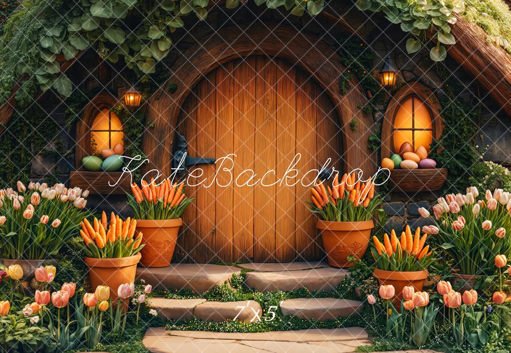 Kate Easter Carrot House Backdrop Designed by Emetselch