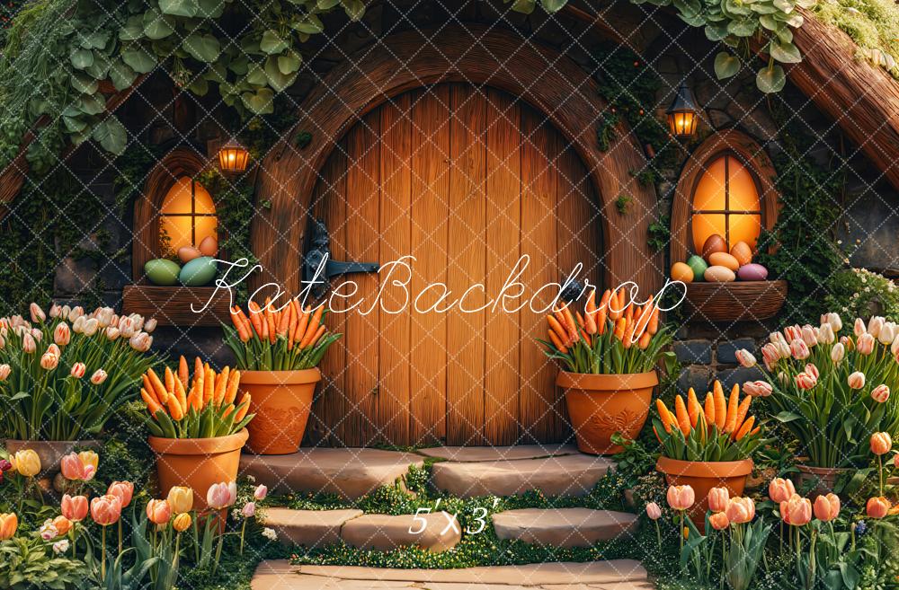 Kate Easter Carrot House Backdrop Designed by Emetselch