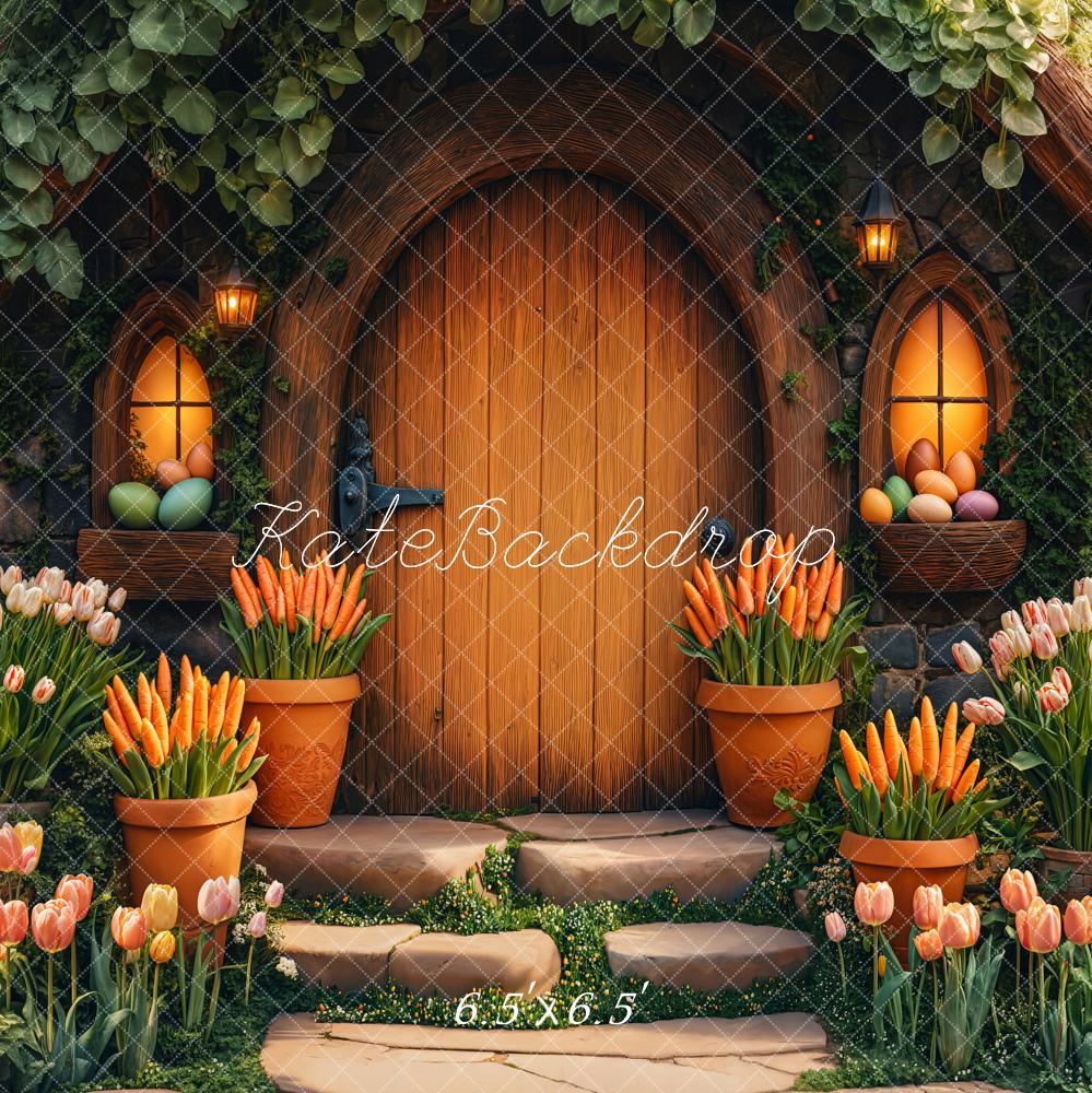 Kate Easter Carrot House Backdrop Designed by Emetselch