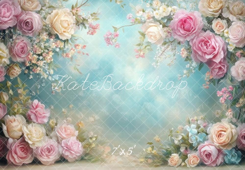 Kate Spring Floral Art Backdrop Designed by Lidia Redekopp