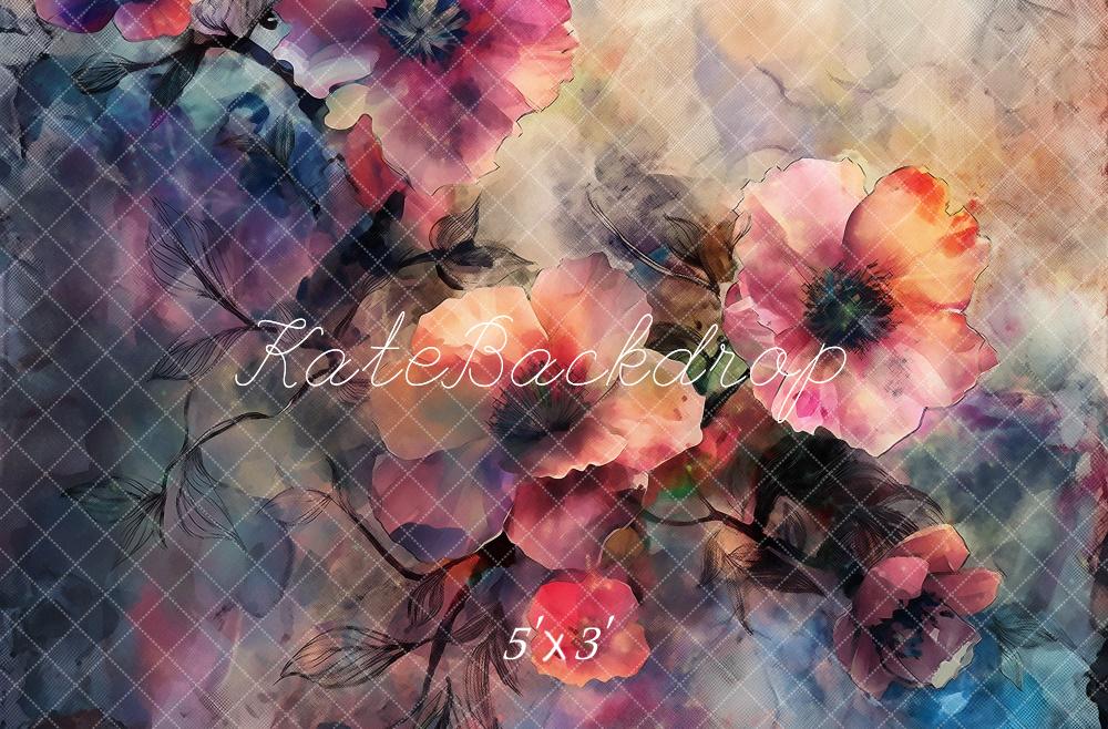 Kate Floral Fine Art Backdrop Designed by Kerry Anderson - Kate Backdrop AU