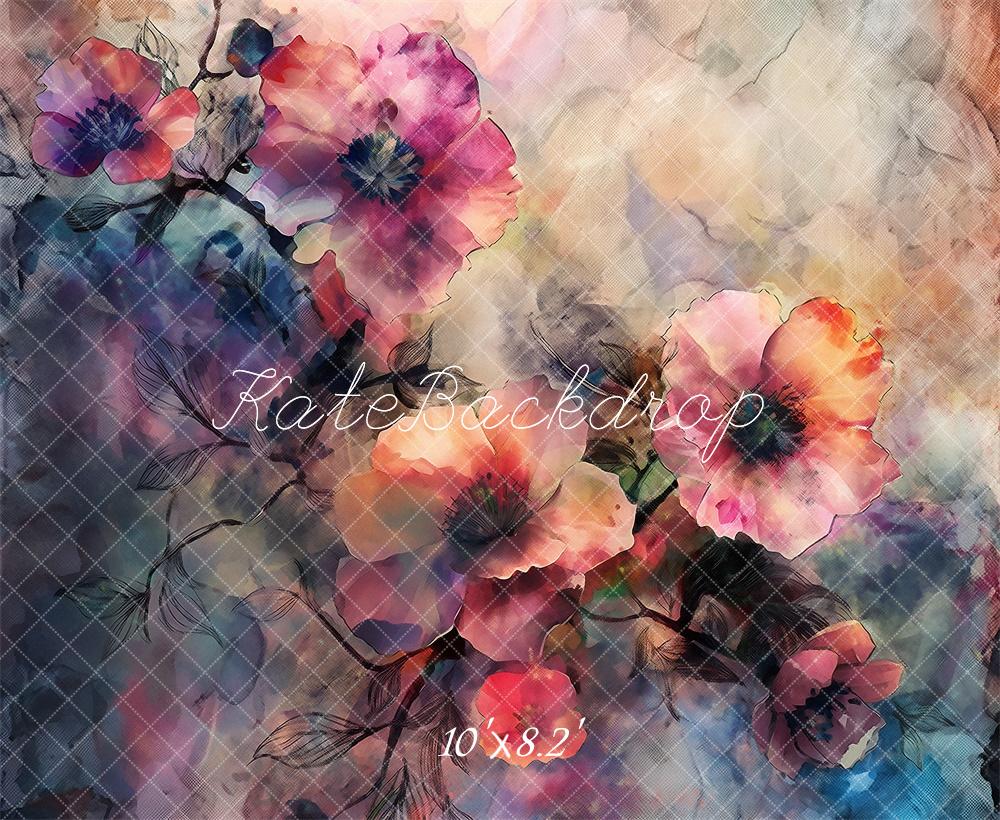Kate Floral Fine Art Backdrop Designed by Kerry Anderson - Kate Backdrop AU