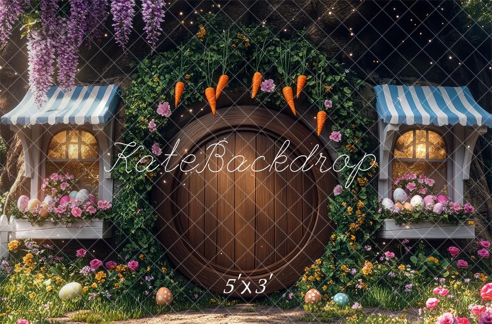 Kate Easter Elf Carrot Wood Backdrop Designed by Mini MakeBelieve - Kate Backdrop AU