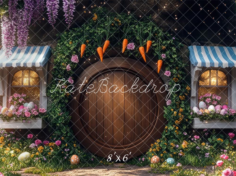 Kate Easter Elf Carrot Wood Backdrop Designed by Mini MakeBelieve - Kate Backdrop AU