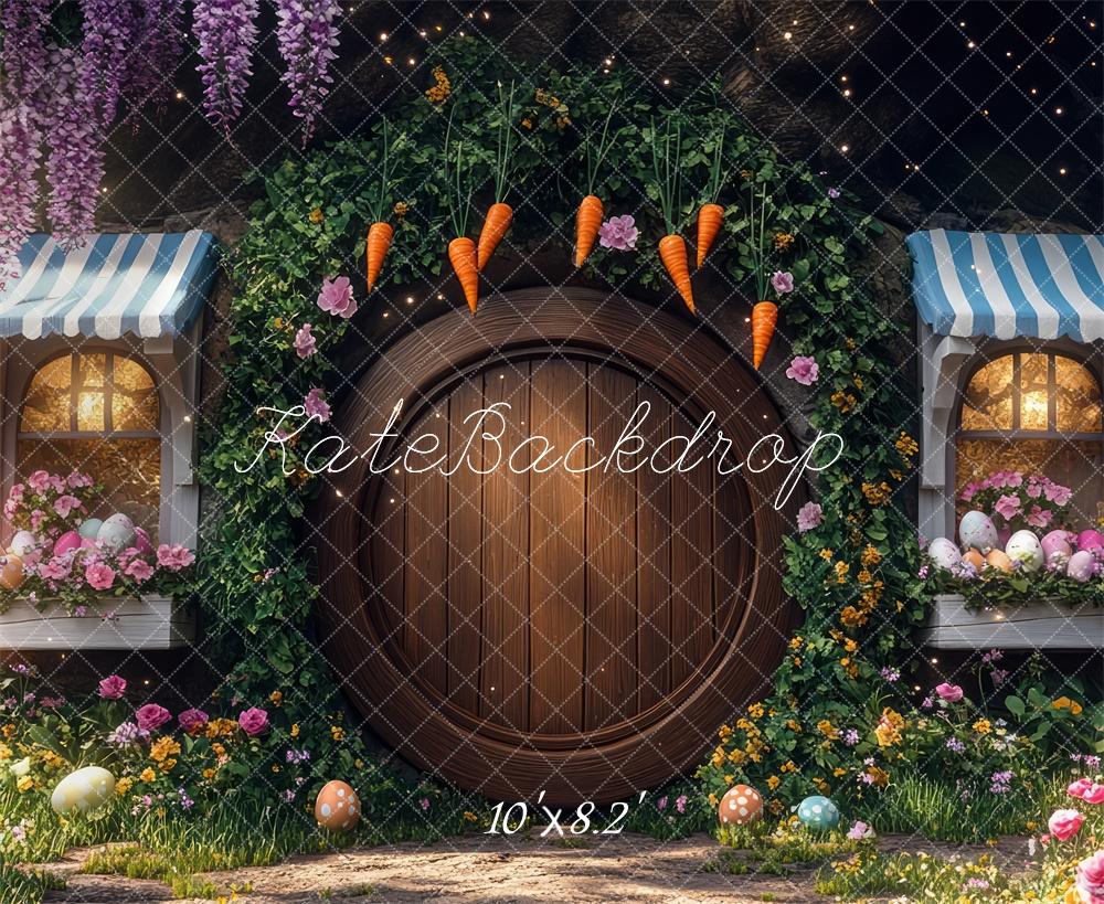 Kate Easter Elf Carrot Wood Backdrop Designed by Mini MakeBelieve - Kate Backdrop AU