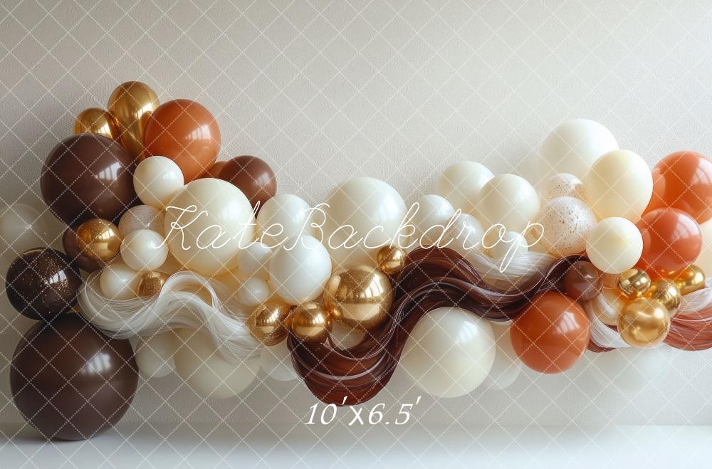 Kate Coffee Balloons Backdrop Designed by Mini MakeBelieve - Kate Backdrop AU