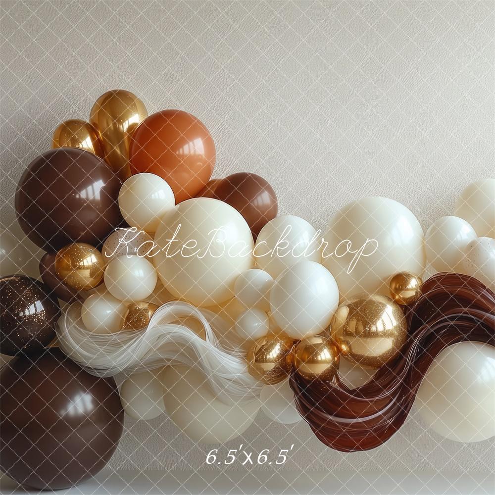 Kate Coffee Balloons Backdrop Designed by Mini MakeBelieve - Kate Backdrop AU