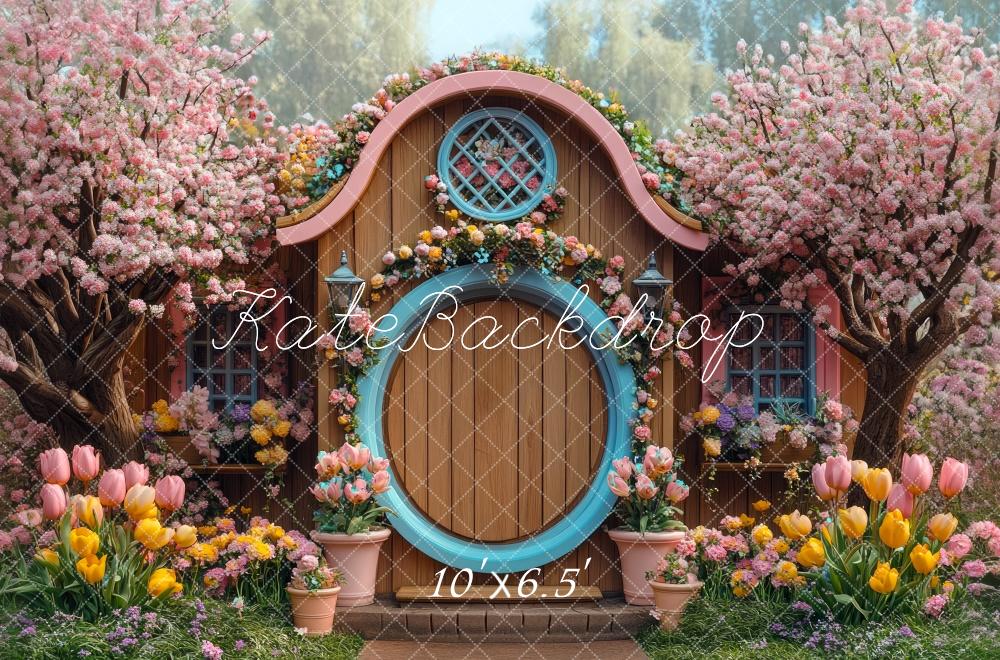 Kate Spring Cottage Floral Backdrop Designed by Mini MakeBelieve - Kate Backdrop AU