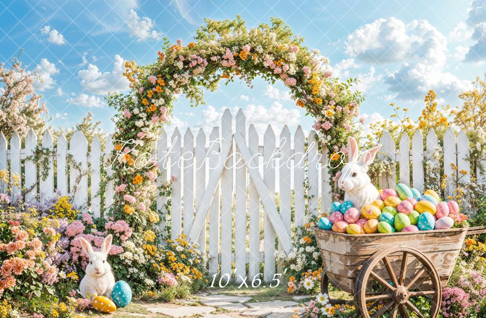 Kate Easter Bunny Arch Backdrop Designed by Emetselch